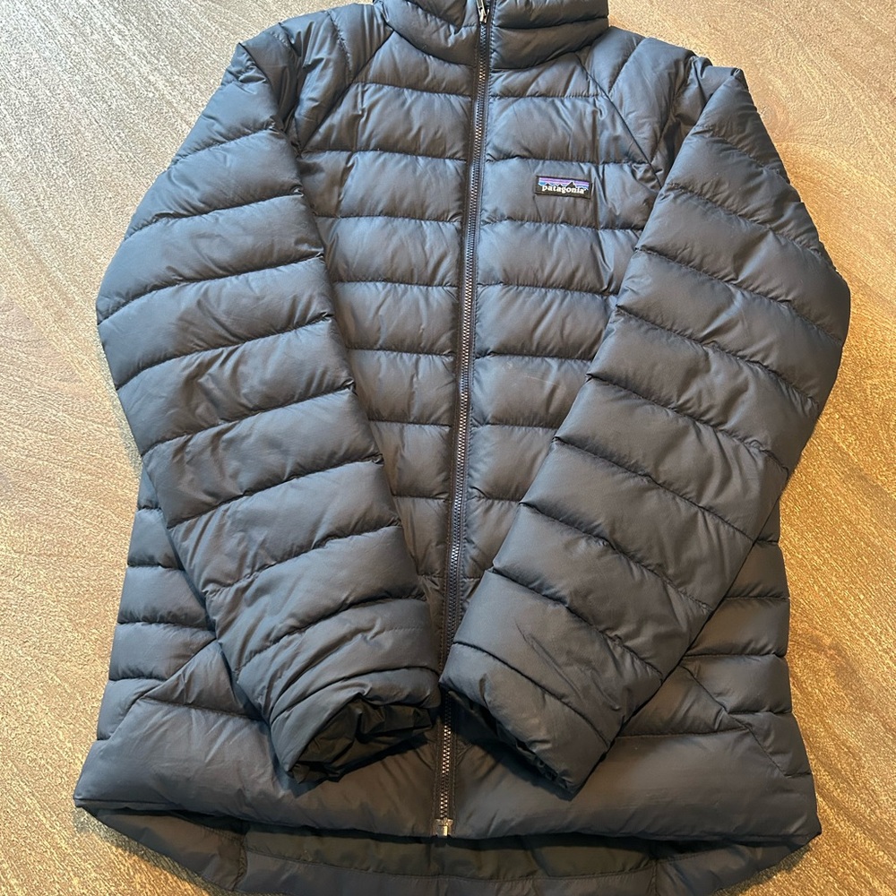 Patagonia Down Sweater Navy Quilted Down Puffer Jacket